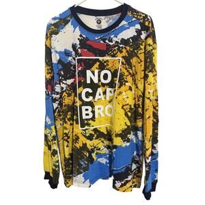 Blackjack Men’s Size XL No Cap Bro Long Sleeve Graphic T-Shirt